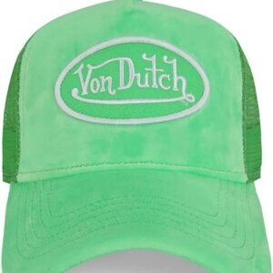 New Von Dutch green trucker hat